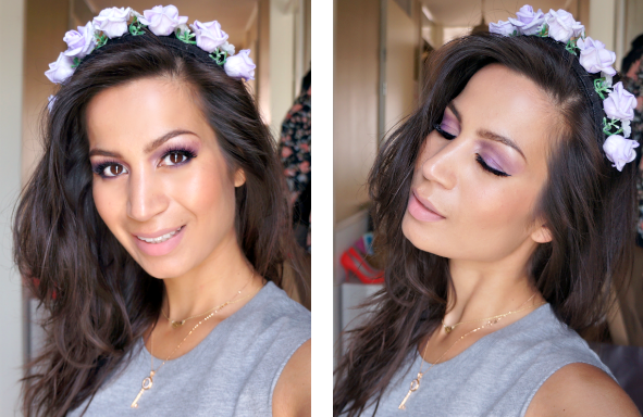 purple festival look