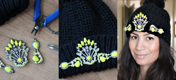 diy muts met juwelen