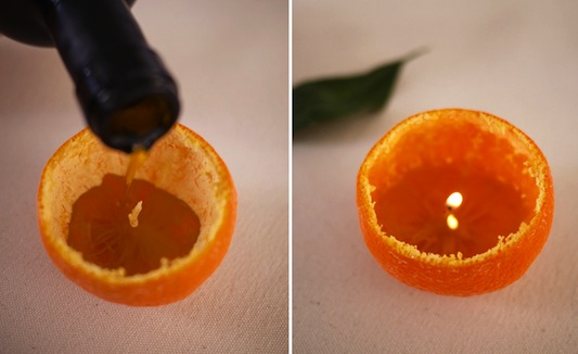 DIY: Orange Candle