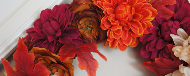 DIY: Herfstige Bloemenkrans
