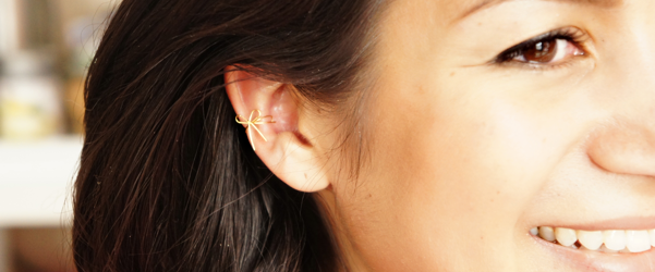 DIY Bow Ear Cuff