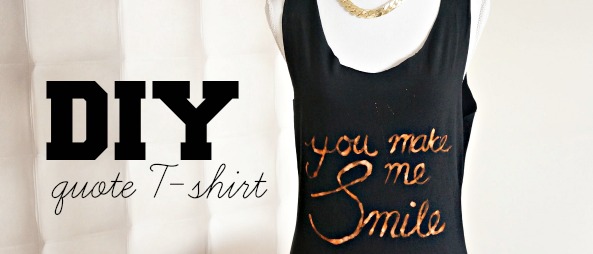 DIY Quote T-shirt