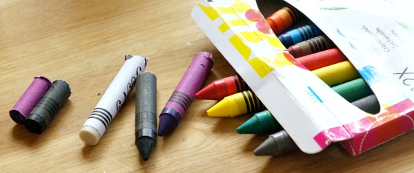 DIY waskrijt lipsticks