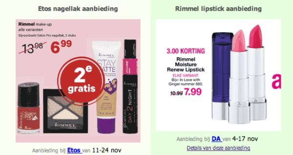 rimmel aanbieding