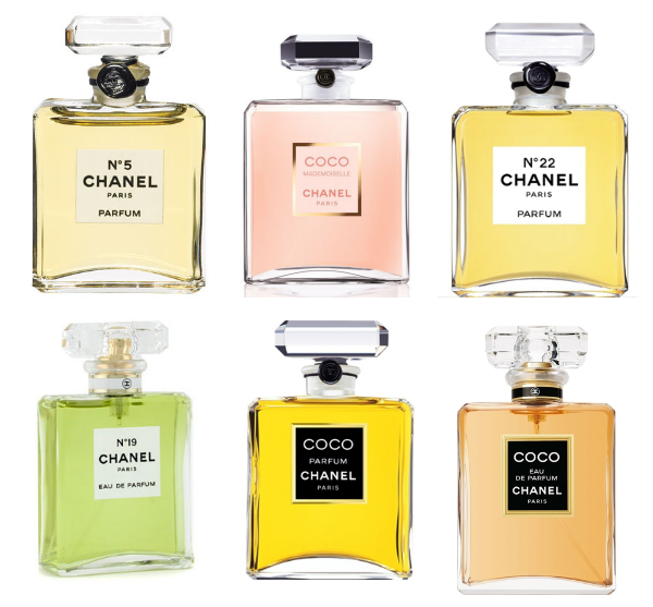 coco chanel perfume bottles