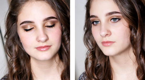 Gold & Brown eyelook