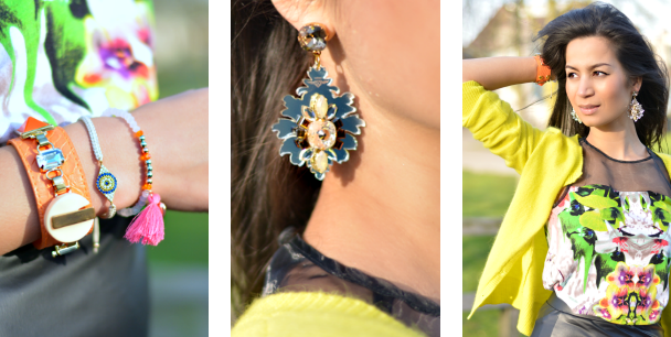 Tropical flower outfit