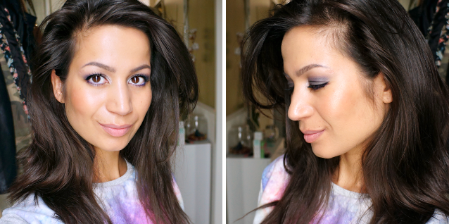 Grey & Lilac eyelook