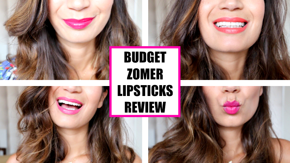 4 x Zomerse Budget Lipsticks