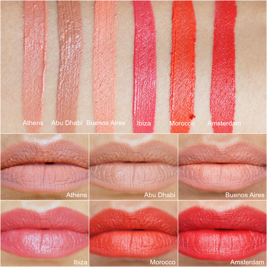 NYX soft matte lip cream swatches