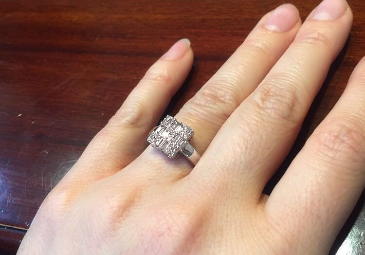 Angel wedding ring